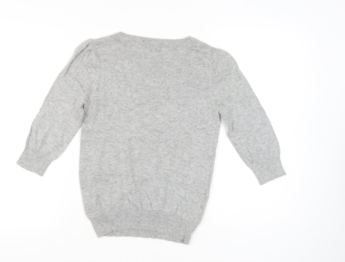 Womens UK Size 12 Dorothy Perkins Grey Pullover Jumper