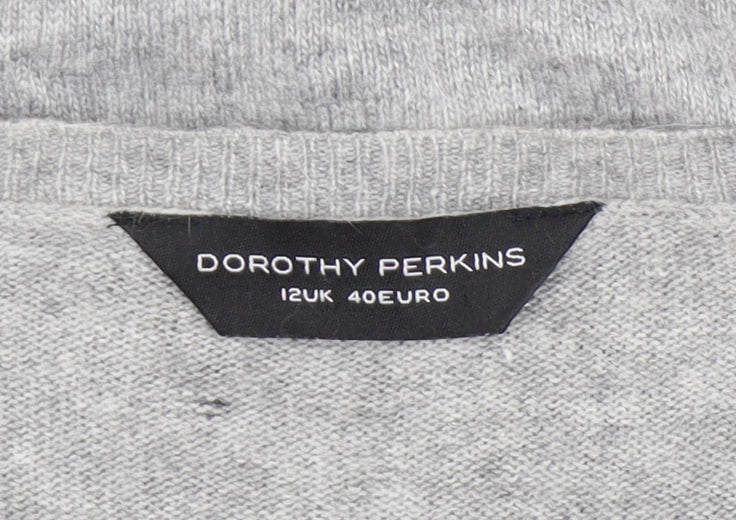 Womens UK Size 12 Dorothy Perkins Grey Pullover Jumper