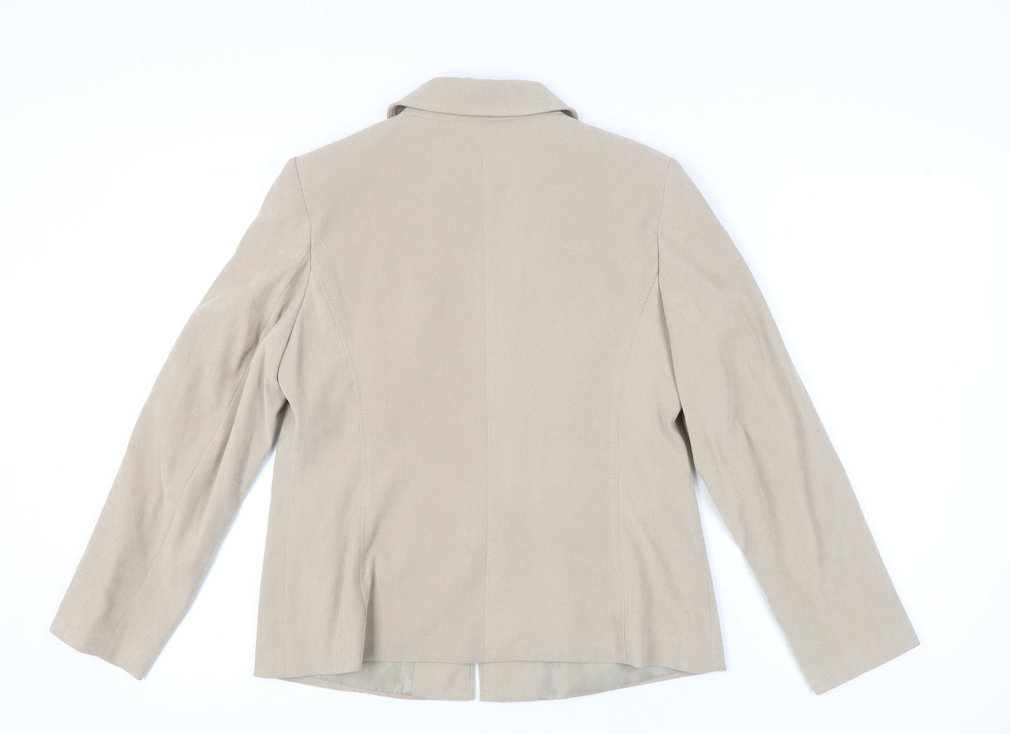 Womens UK Size 14 BM Beige Basic Jacket