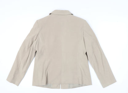 Womens UK Size 14 BM Beige Basic Jacket