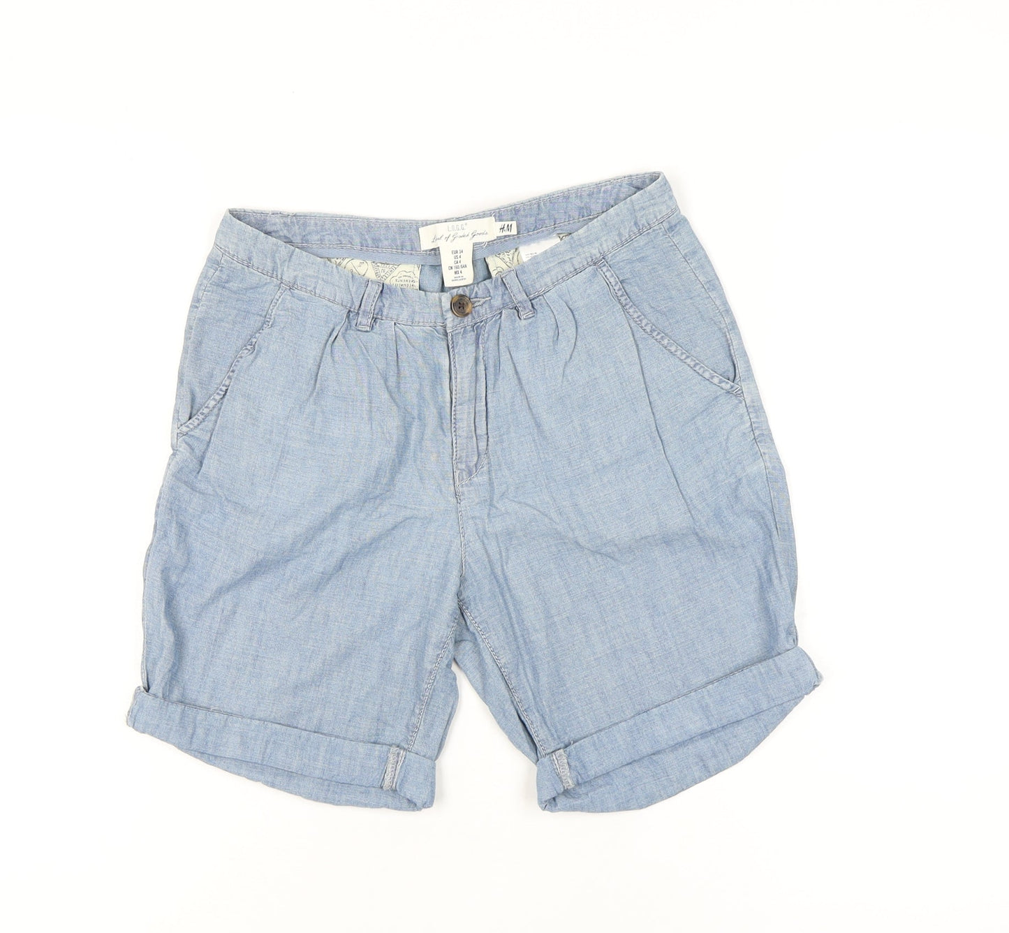 H&M Women's Blue Chino Shorts Size 6