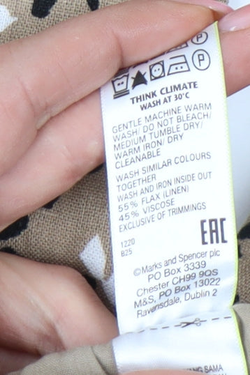 Womens UK Size 8 Marks and Spencer   Beige Trousers