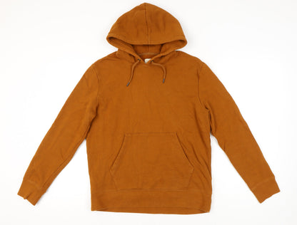 Mens UK Size M Marks and Spencer Brown Pullover Hoodie