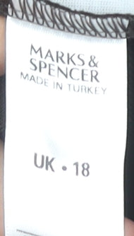 Womens UK Size 18 Marks and Spencer Brown Basic Blouse