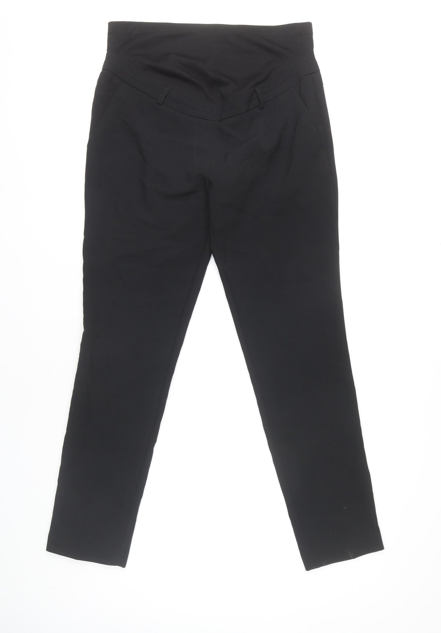 Womens UK Size 8 Peacocks Regular Fit  Black Trousers