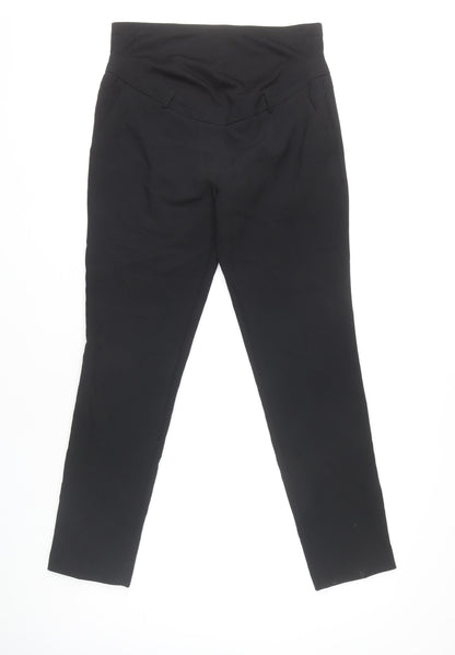 Womens UK Size 8 Peacocks Regular Fit  Black Trousers