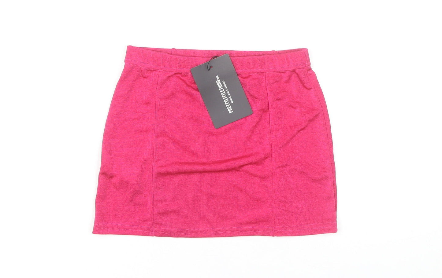 PrettyLittleThing Women's Pink Short Skirt Size 4