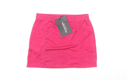 PrettyLittleThing Women's Pink Short Skirt Size 4
