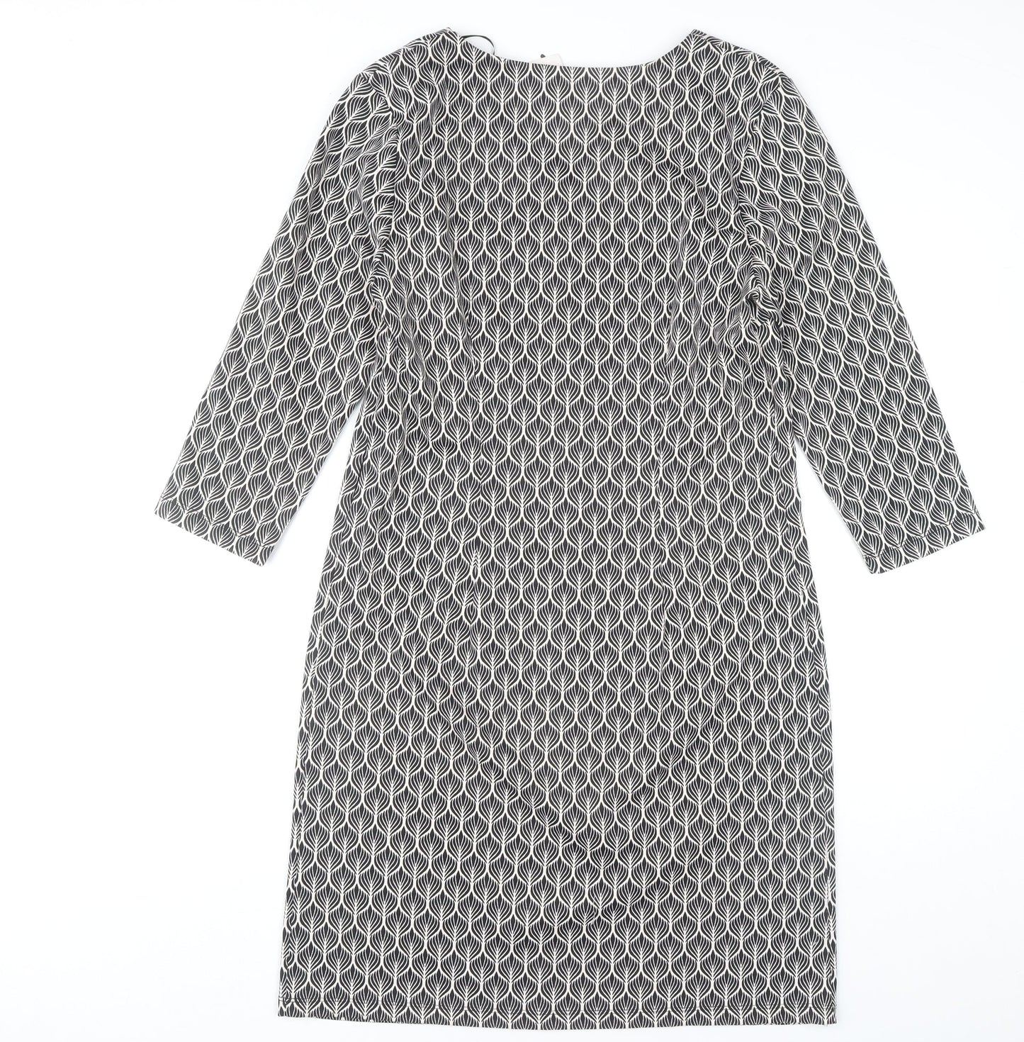 TU Women's Black 3/4 Sleeve Sheath Dress Size 14