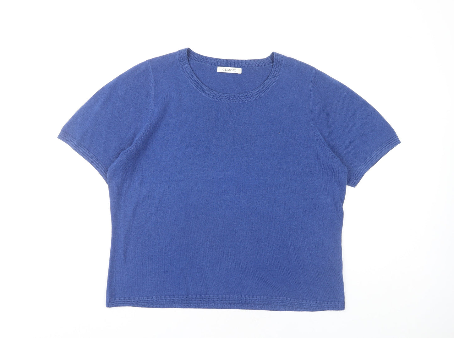 Womens UK Size 16 Marks and Spencer Blue Pullover Jumper