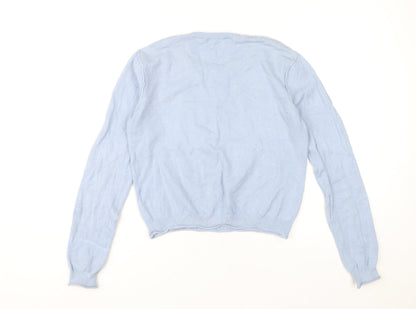 Pull&Bear Womens Blue Pullover Jumper - Size 12