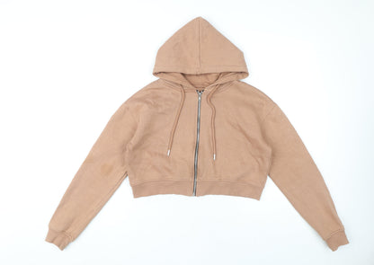 PrettyLittleThing Women's Brown Medium Hoodie Full Zip