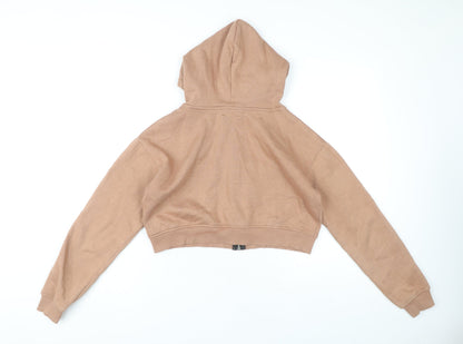 PrettyLittleThing Women's Brown Medium Hoodie Full Zip