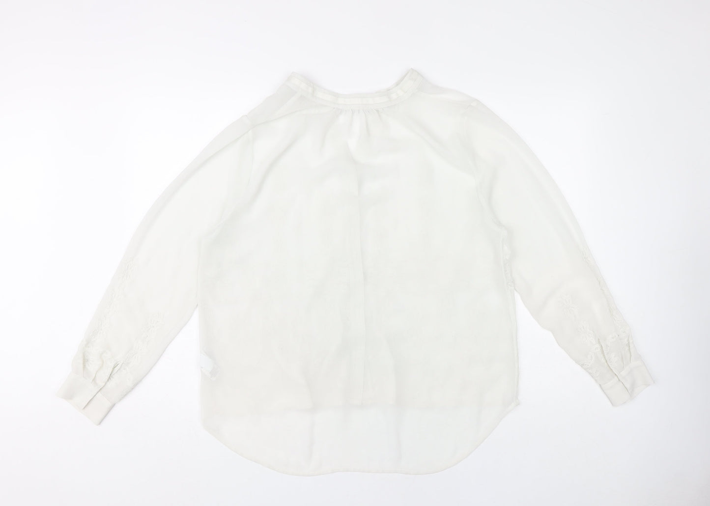 Womens UK Size 14 NEXT Ivory Basic Blouse