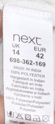 Womens UK Size 14 NEXT Ivory Basic Blouse