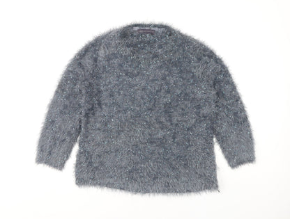 Womens UK Size 10 Marks and Spencer Grey Pullover Jumper