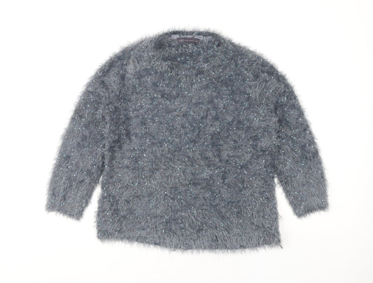Womens UK Size 10 Marks and Spencer Grey Pullover Jumper