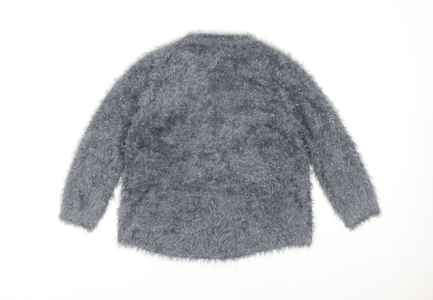 Womens UK Size 10 Marks and Spencer Grey Pullover Jumper
