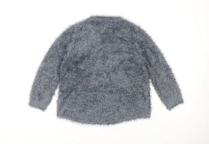 Womens UK Size 10 Marks and Spencer Grey Pullover Jumper