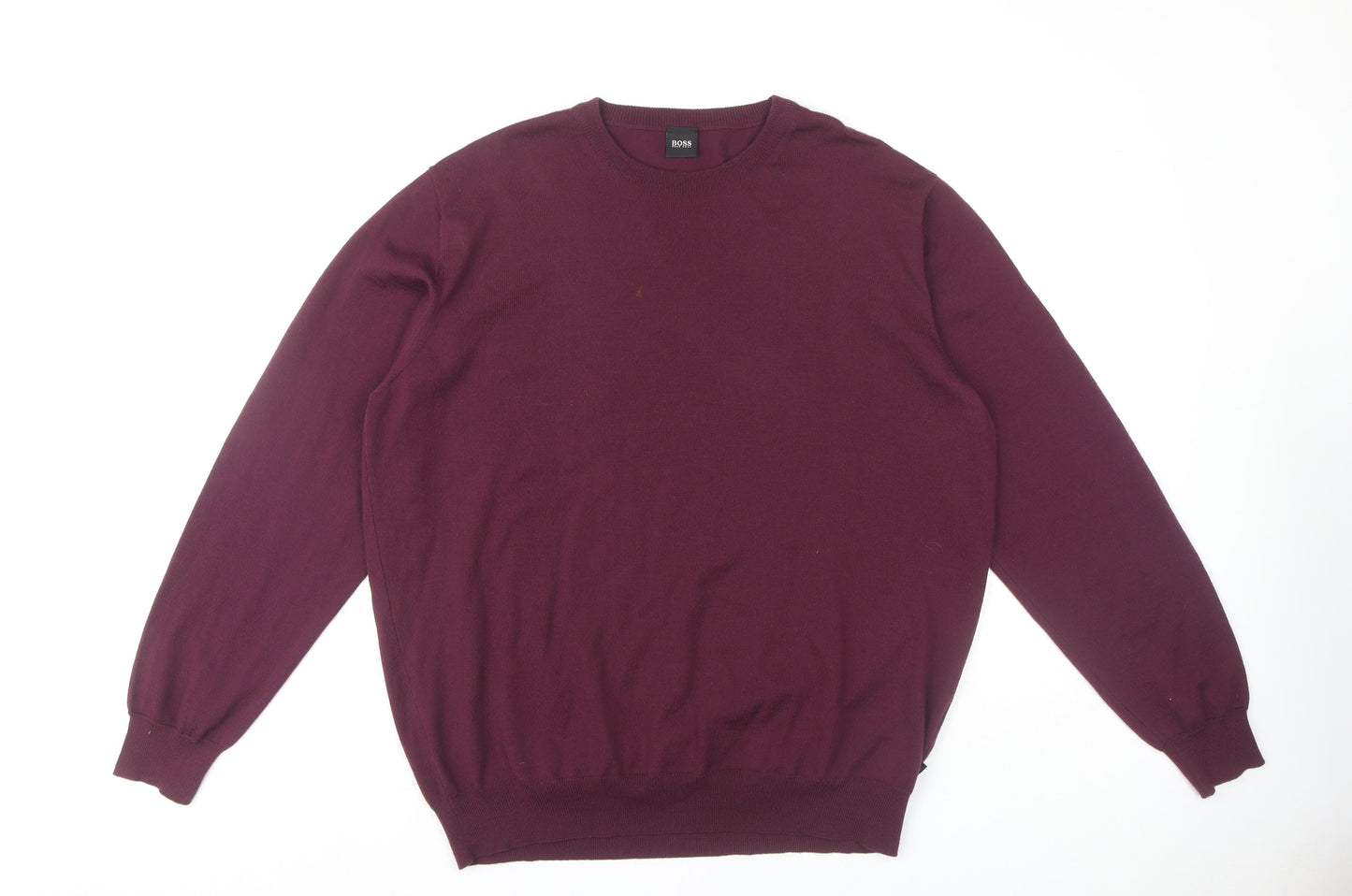 Hugo Boss Mens XL Purple Pullover Jumper