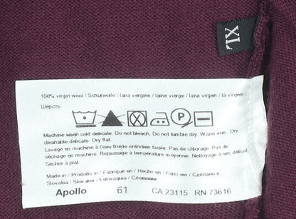 Hugo Boss Mens XL Purple Pullover Jumper