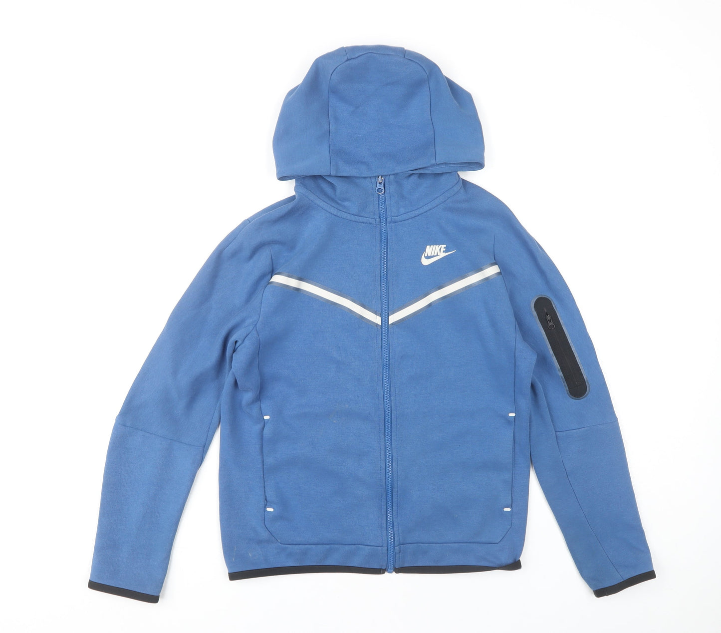 Nike Boys Blue Full Zip Hoodie - Size L, Sportswear