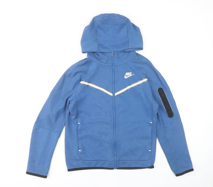 Nike Boys Blue Full Zip Hoodie - Size L, Sportswear