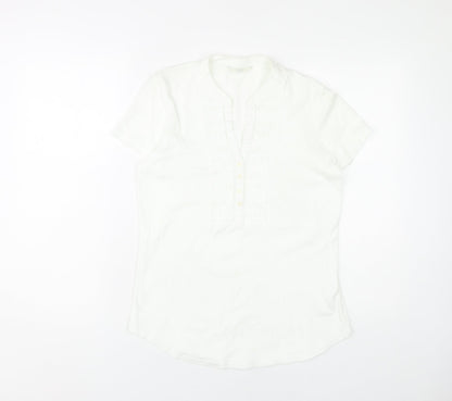Womens UK Size 16 Marks and Spencer White Basic Blouse