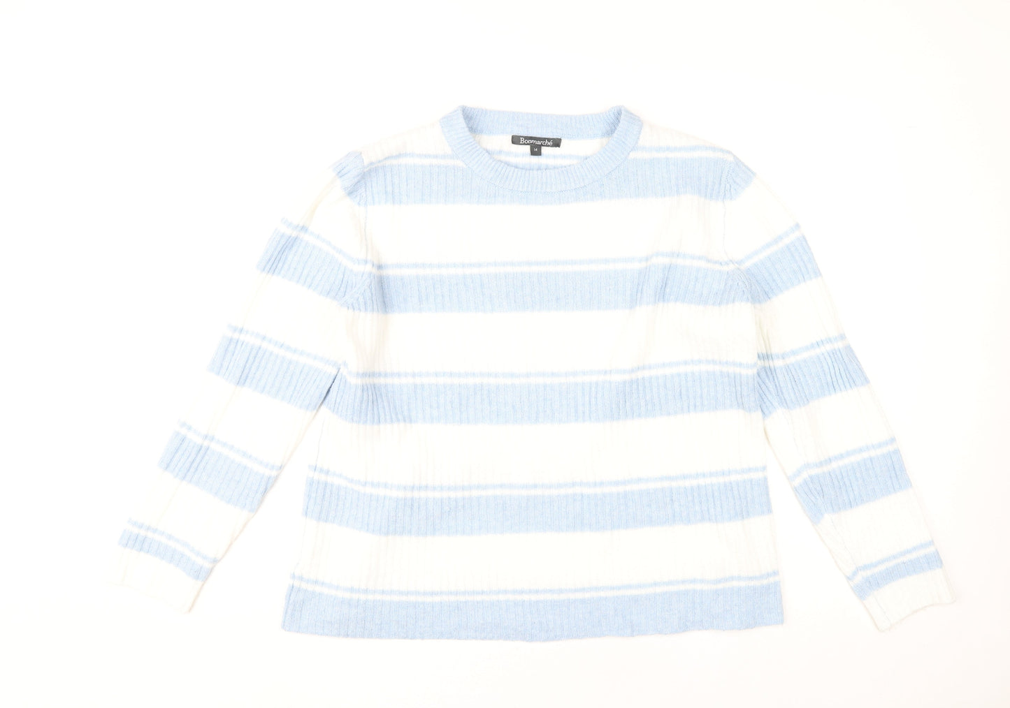 Womens UK Size 14 Bonmarché Blue Pullover Jumper