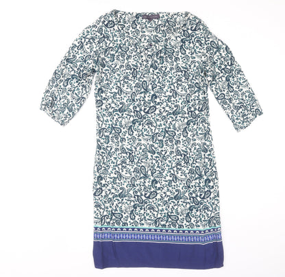Marks and Spencer Women Multicoloured Paisley Dress, Size 8