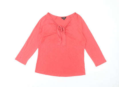 Womens UK Size M Hobbs Pink Basic Blouse