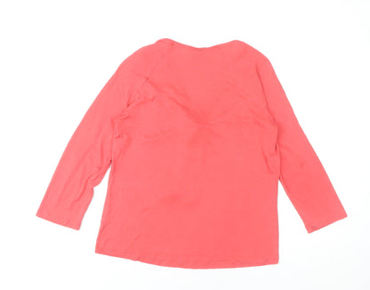 Womens UK Size M Hobbs Pink Basic Blouse