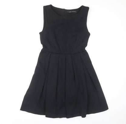 Zara Woman Black Sleeveless Dress UK Size 12