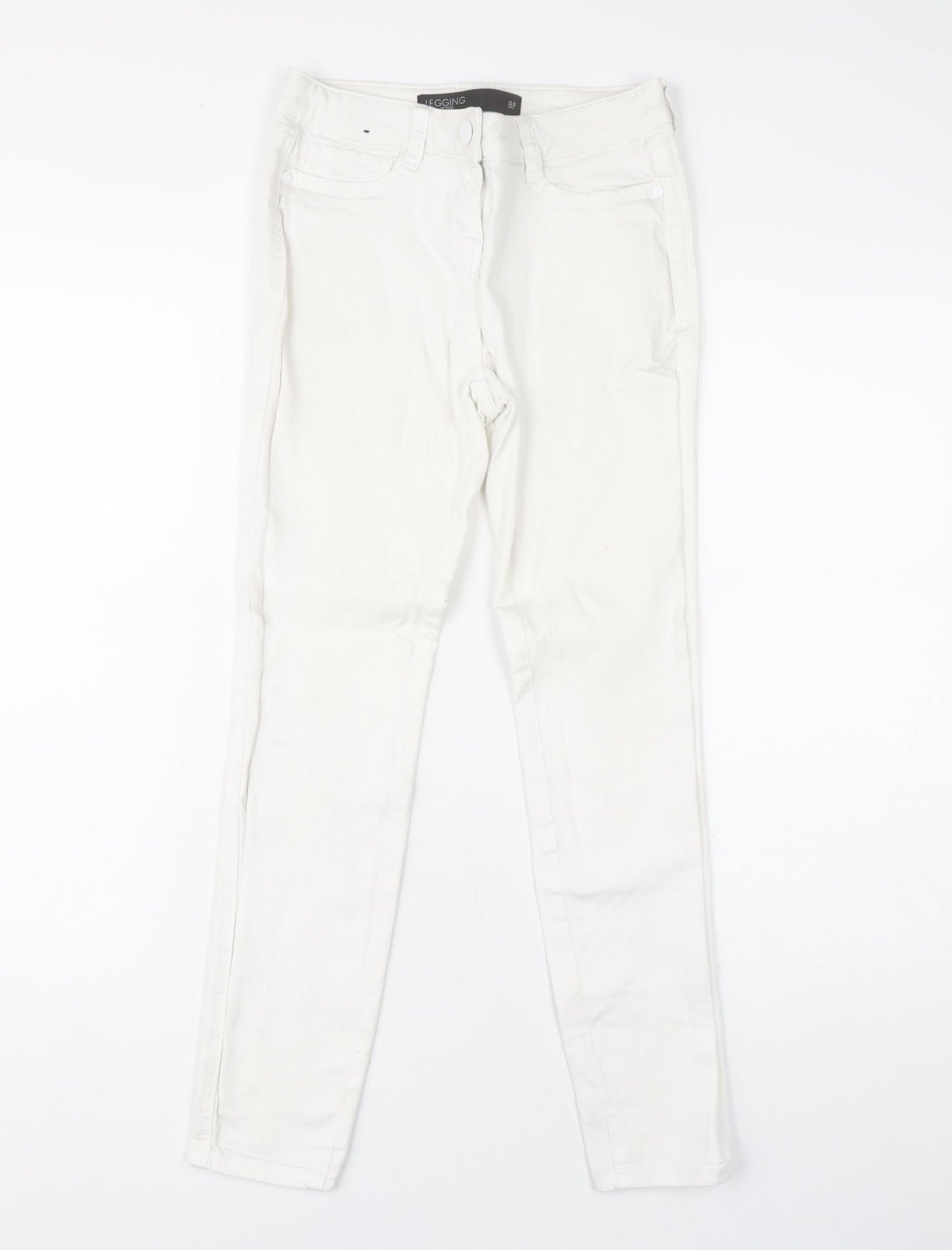 Next Women’s White Jegging Size 8 Slim Fit