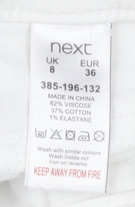 Next Women’s White Jegging Size 8 Slim Fit