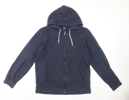 Mens UK Size L NEXT Blue Full Zip Hoodie