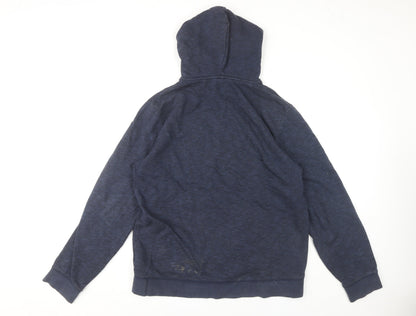 Mens UK Size L NEXT Blue Full Zip Hoodie