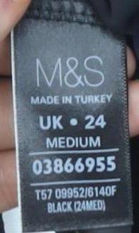 Marks and Spencer Black Trousers, Women's Size 24