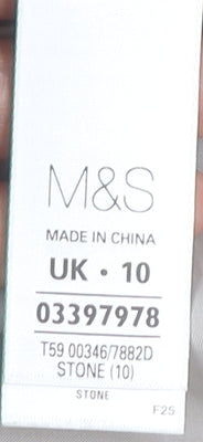 Marks and Spencer Women Beige Sheath Dress Size 10
