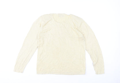 Womens UK Size L Fay Louise Beige Pullover Jumper