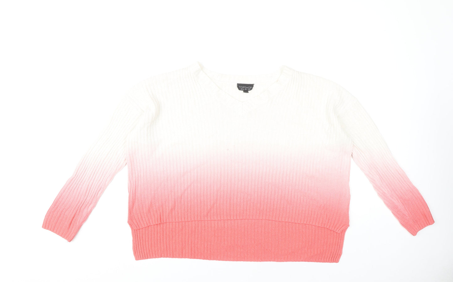 Womens UK Size 10 Topshop Multicoloured Pullover Jumper