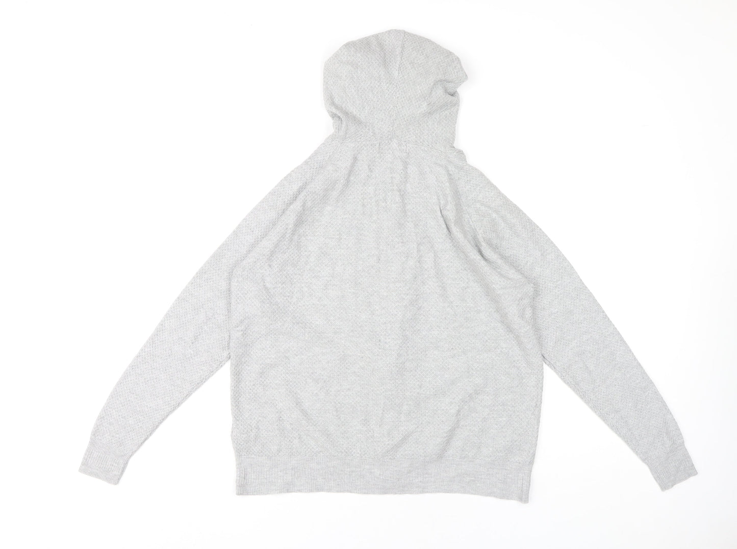 Womens UK Size S Marks and Spencer Grey Full Zip Hoodie