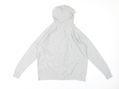 Womens UK Size S Marks and Spencer Grey Full Zip Hoodie