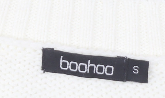 Boohoo Women's White Acrylic Vest S