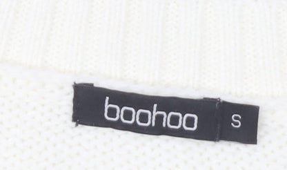 Boohoo Women's White Acrylic Vest S