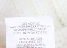 Boohoo Women's White Acrylic Vest S