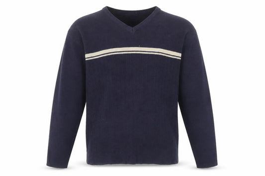 Innocenti Mens Blue V-Neck Pullover Jumper L