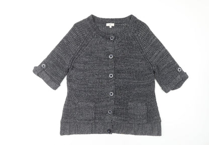 Womens UK Size L CC Grey Cardigan Jumper