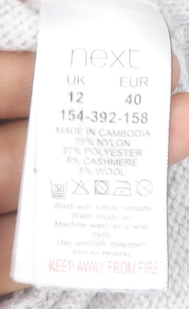 Womens UK Size 12 NEXT Grey Pullover Jumper