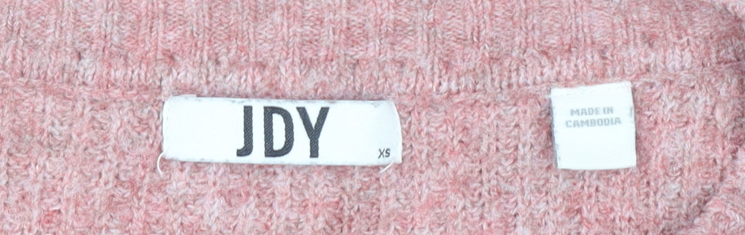 Womens UK Size XS JDY Pink Pullover Jumper